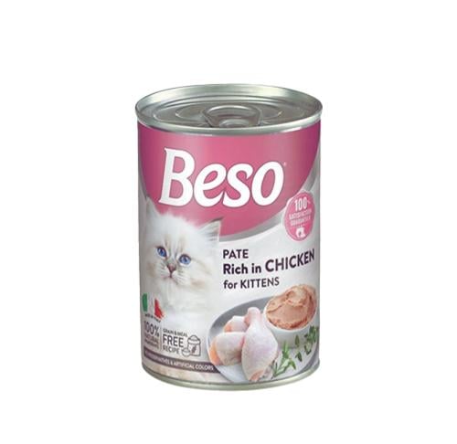 معلبات بيسو بالدجاج للقطط الصغيرة 400ج