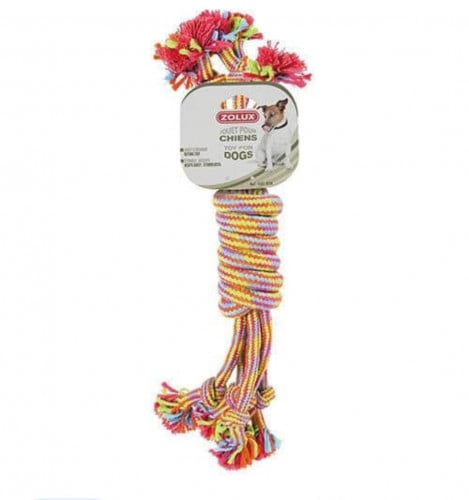 زولكس لعبه مضغ حبل مع عقدة