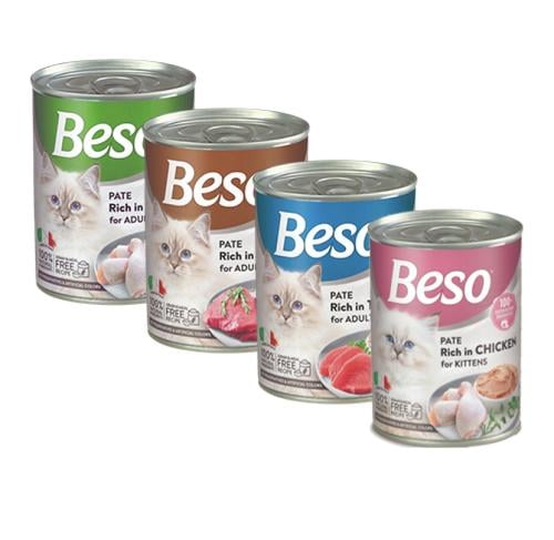 معلبات بيسو 5 نكهات منوعه 400ج 24 حبه