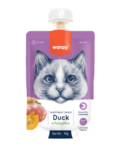 وانبي معجون بنكهة البط واليقطين لجميع الاعمار 90غ