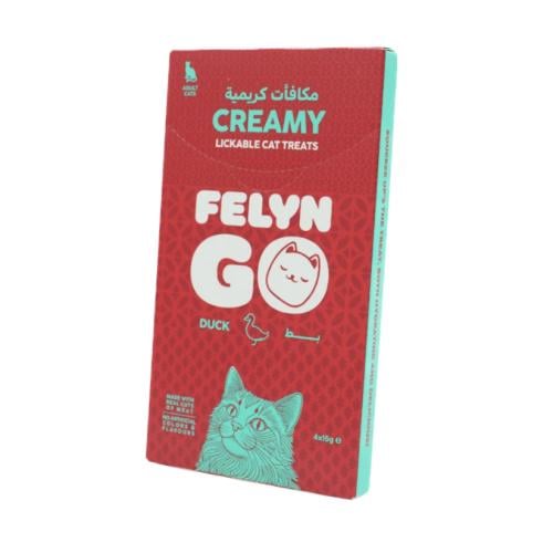 فيلاين قو كريمه بنكهة البط مكافآت للقطط, 4×15 جرام
