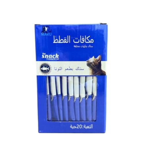 مارو مكافات كريمية للقطط منوع 15g×20