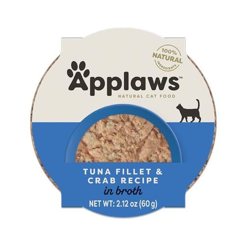 طعام فيليه التونا مع السلطعون للقطط من أبلاوز، 60...