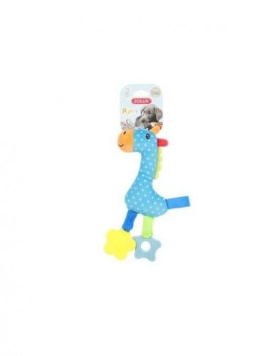 زولكس بوبي تايني لعبه على شكل زرافه ملون مع صوت 24...