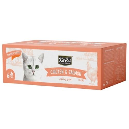 كت كات معلبات متعدده دجاج سلمون 6*50غ
