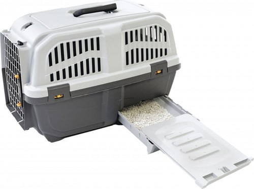 بوكس حامل للقطط كبير مزود بمساحه خاصه بالرمل