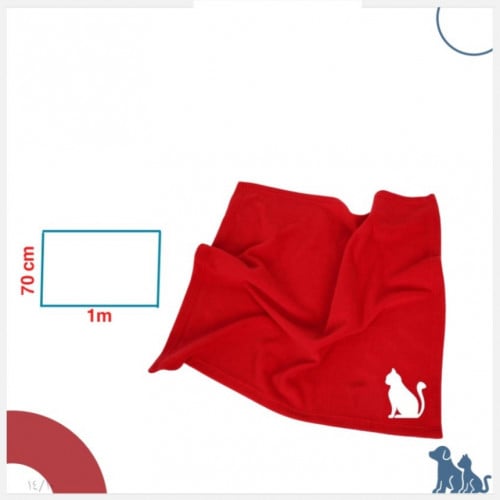 مفرش حيوانات احمر