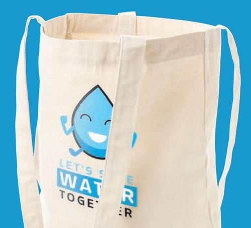 حقيبة هدايا - تسوق القطنية المعاد تدويرها - 300GSM...