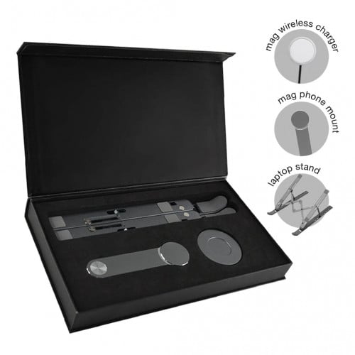 مجموعة من حامل الكمبيوتر المحمول وحامل هاتف مغناطي...