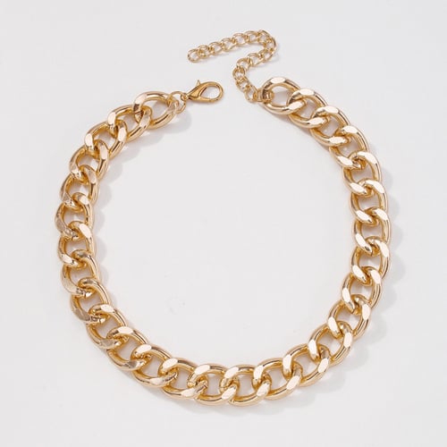 سلسلة عريضه ذهبيه