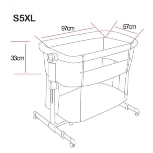 سرير جنب الام كبير الفا بيبي XL