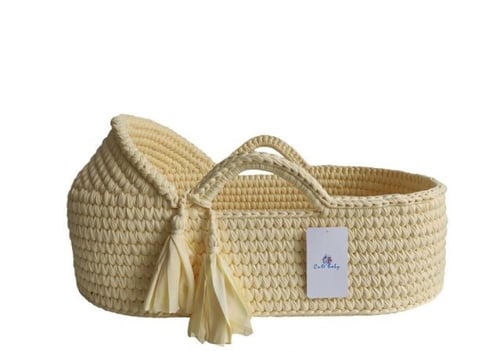 سلة موسى كروشية مع القاعدة العمودي 567