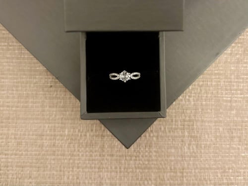 خاتم فري سايز فضه عيار 925