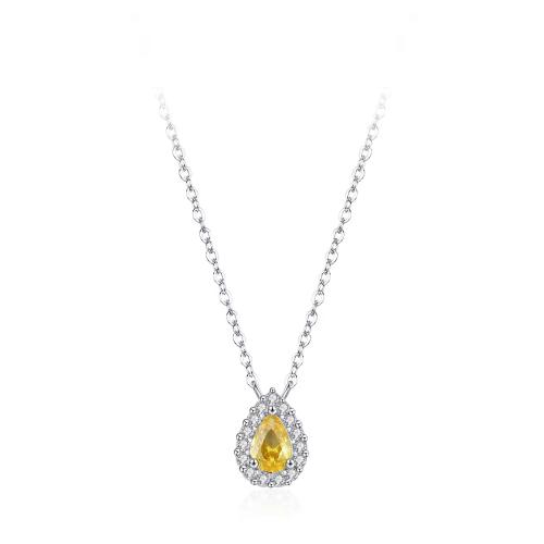 عقد اصفر زيركون