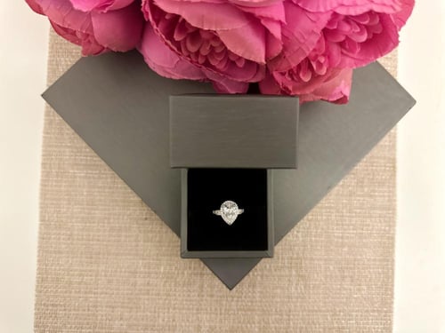 خاتم فضه فري سايز ماركيز كبير