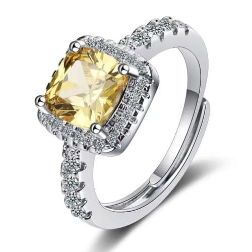 خاتم مربع اصفر