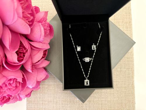 طقم فضه عيار 925