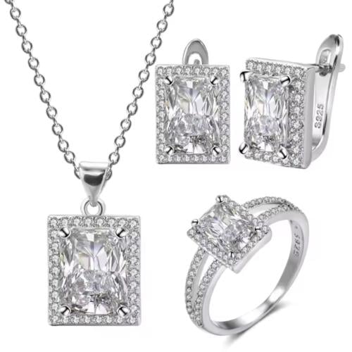 طقم فضه عيار 925