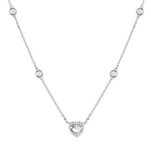 عقد قلب فضه