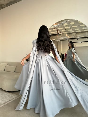 فستان حور تطريز يدوي