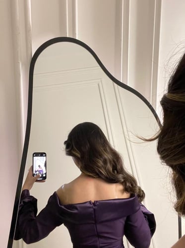 فستان رهف فصوص على الصدر