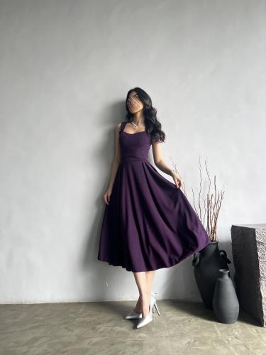 فستان خلود لونين ازرق وموف