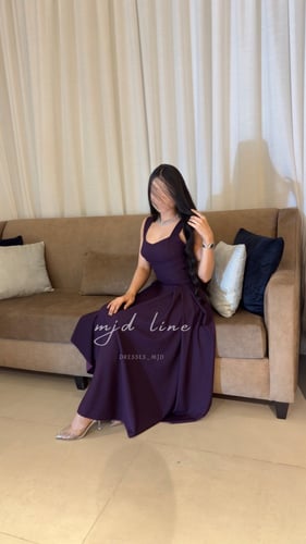 فستان خلود لونين ازرق وموف