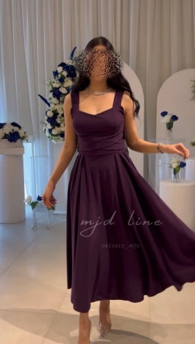 فستان خلود لونين ازرق وموف