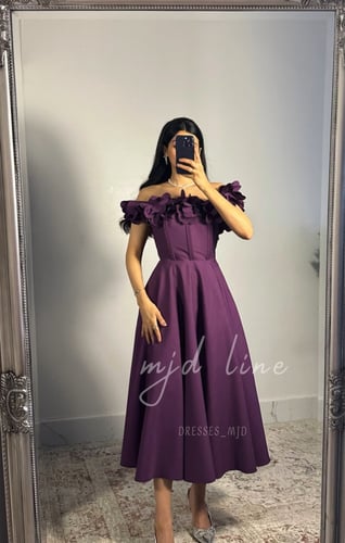 فستان ورود موف اوف شولدر ميدي