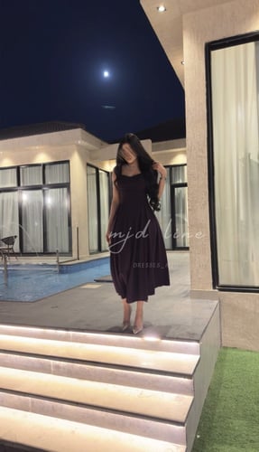 فستان خلود لونين ازرق وموف