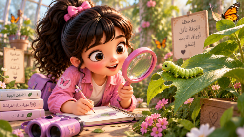 جود في حديقة الفراشات