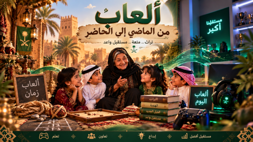 حوار الجدة م البنت عن ألعاب بين الماضي والحاضر | عرض بوربوينت تفاعلي