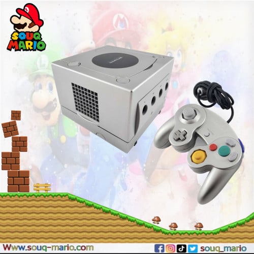 جهاز قيم كيوب لون رصاصي Game Cube