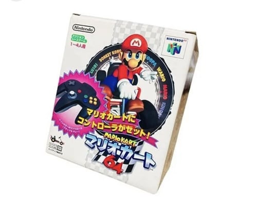 لعبة و يد تحكم Nintendo Mario Kart 64 con controll...