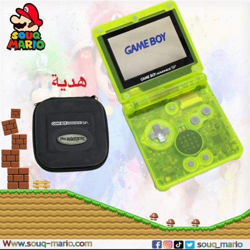 جهاز جيم بوي ادفانس لون اخضر شفاف / Gameboy Advanc...