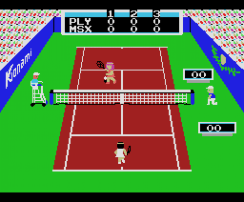 شريط صخر لعبة Konami's Tennis