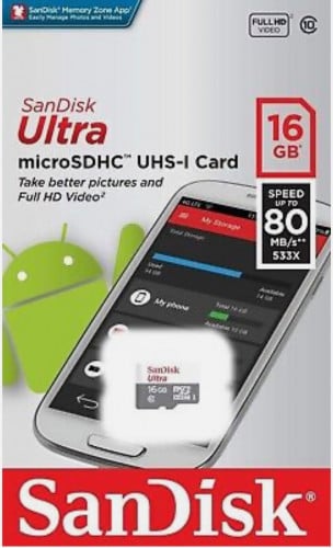 بطاقة ذاكرة SanDisk 16GB