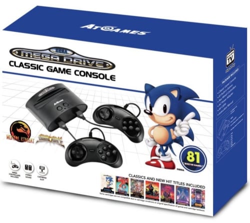 وحدة تحكم الألعاب الكلاسيكية ميجا درايف مع 80 لعبة...