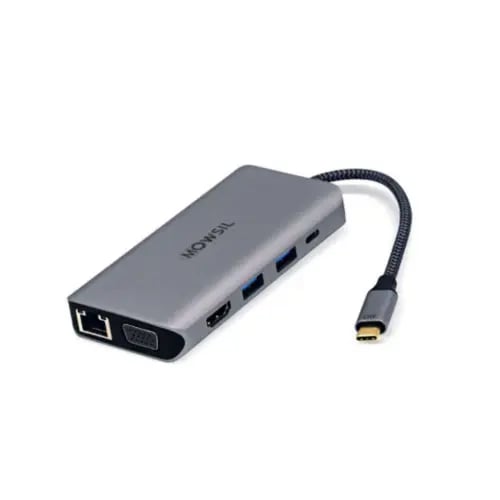 كابل موزع مووسيل من يو إس بي - سي, 10 في 1, موديل...