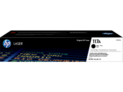 خرطوشة مسحوق الحبر الأسود الأصلية HP 117A Laser
