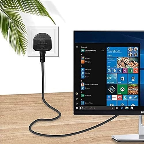 كيبل بور كهرباء متوافق مع اجهزه وشاشات الكمبيوتر ا...