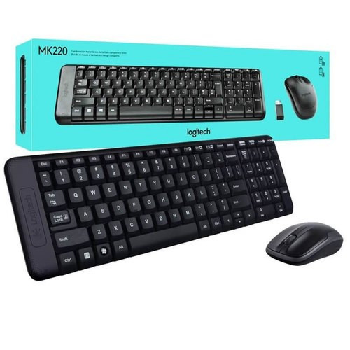 كيبورد+ ماوس لوجتك وايرلسLOGITECH MK220 WIRELESS C...