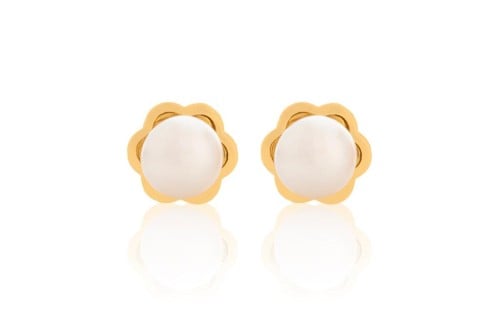 Pearl Sun Earrings