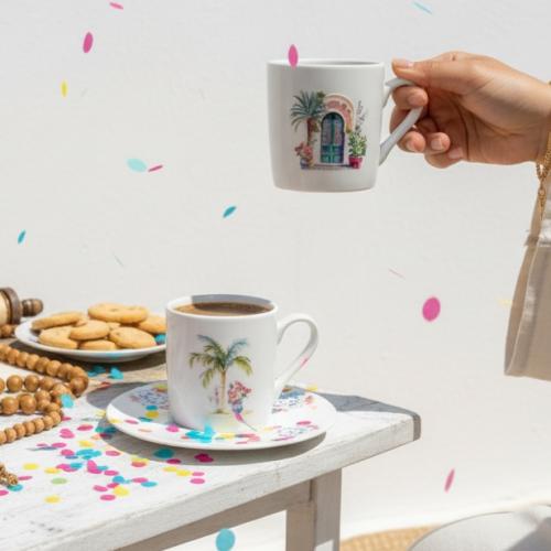 Turkish coffee cup distribution, stories of the house