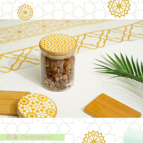 علب اسطوانية طقم من 2 ذهبي
