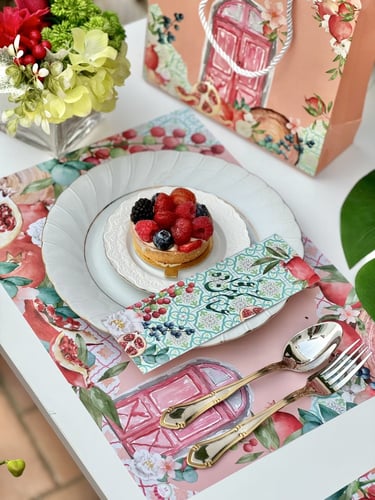 مجموعة عيد الرمان 6. اشخاص small pomegranate box