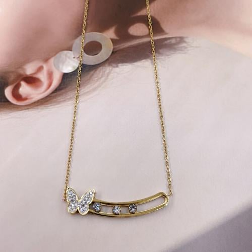 سلسلة نسائية ناعمة بلون ذهبي – تصميم عصري وأنيق