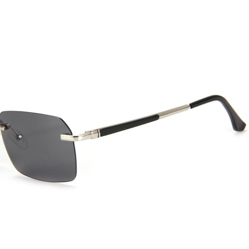 نظارات شمسية رجالية تصميم انيق - لون اسود( فضي )