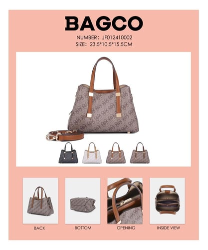 شنطة يد نسائية جلد بني – تصميم ملفت وانيق