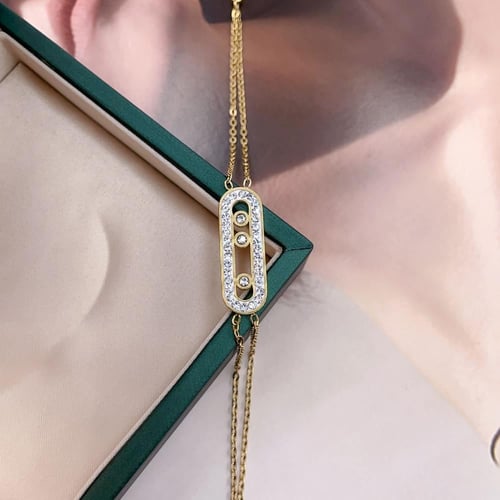 إسوارة ذهبية بفصوص زركون – أناقة ناعمة